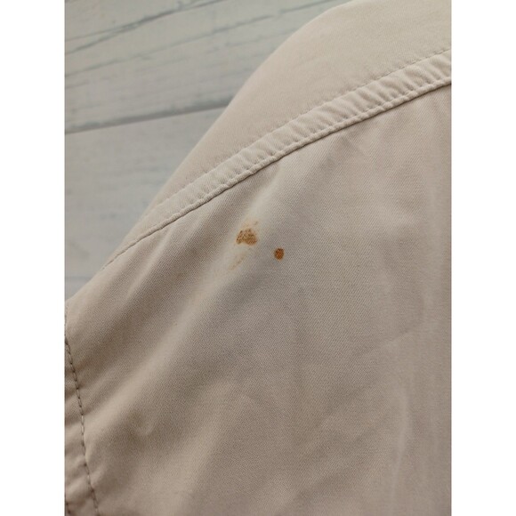 Vtg Sherwin Williams Windbreaker Full Zip Jacket Men’s 2XL Blue Pocket Tan - Picture 4 of 9